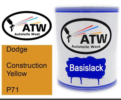 Dodge, Construction Yellow, P71: 1L Lackdose, von ATW Autoteile West.